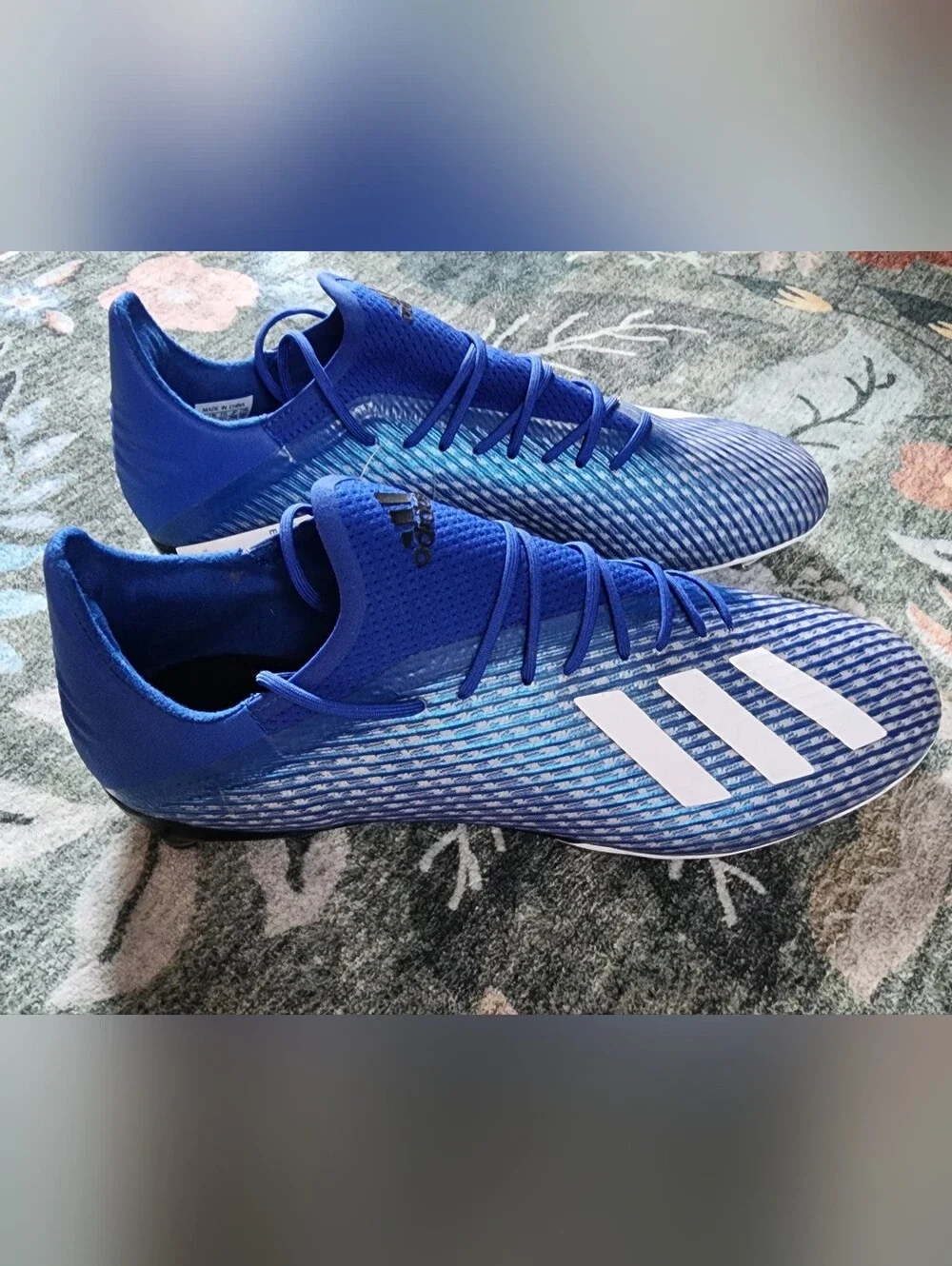 Mens ADIDAS X19.2 FG Blue Soccer Cleats